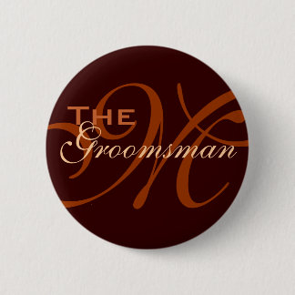 Badge Rond 5 Cm Bouton de Groomsman