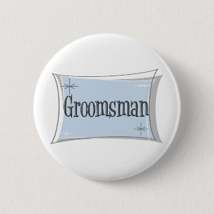 Badge Rond 5 Cm Bouton de Groomsman
