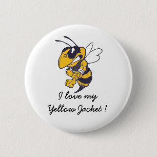 Badge Rond 5 Cm Bouton de guêpe