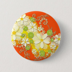 Badge Rond 5 Cm Bouton de guirlande de chaux principale