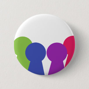 Badge Rond 5 Cm Bouton de Headmates autour de 1