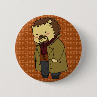 Badge Rond 5 Cm Bouton de hérisson de Dmitri Karamazov