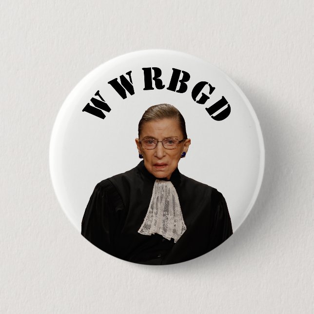 Badge Rond 5 Cm Bouton de héros de RBG (Devant)