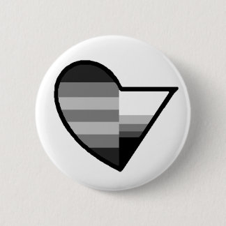 Badge Rond 5 Cm Bouton de Heteroromantic Demisexual