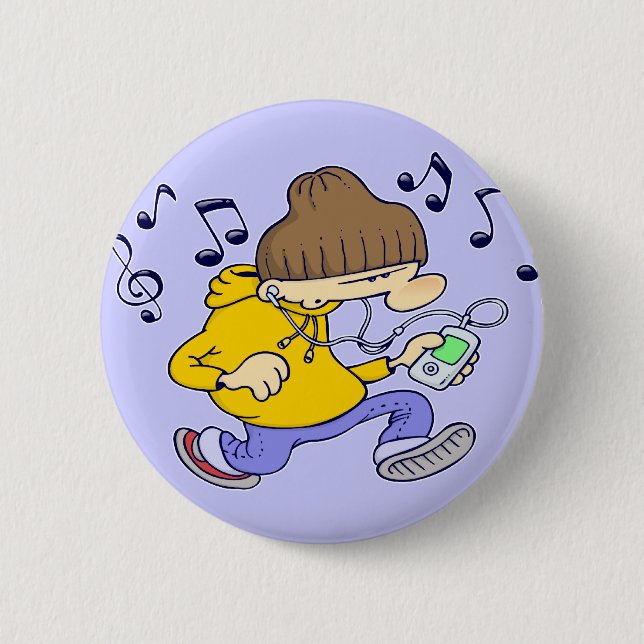 Badge Rond 5 Cm Bouton de HipHop (Devant)