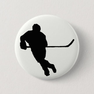 Badge Rond 5 Cm Bouton de hockey sur glace