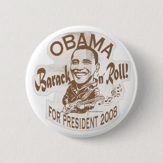 Badge Rond 5 Cm Bouton de Homeboy de petit pain de Barack N