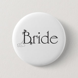 Badge Rond 5 Cm Bouton de jeune mariée