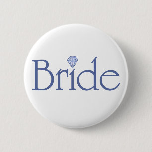 Badge Rond 5 Cm Bouton de jeune mariée