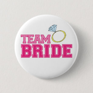 Badge Rond 5 Cm Bouton de jeune mariée d'équipe