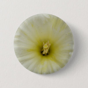 Badge Rond 5 Cm Bouton de jonquille pâle