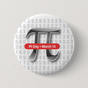 Badge Rond 5 Cm Bouton de jour de pi