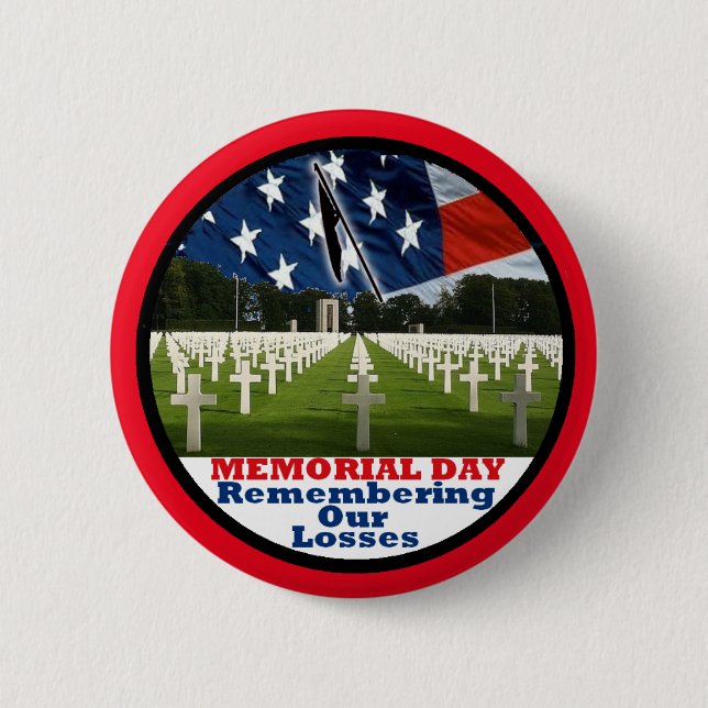 Badge Rond 5 Cm Bouton de JOUR DU SOUVENIR (Devant)