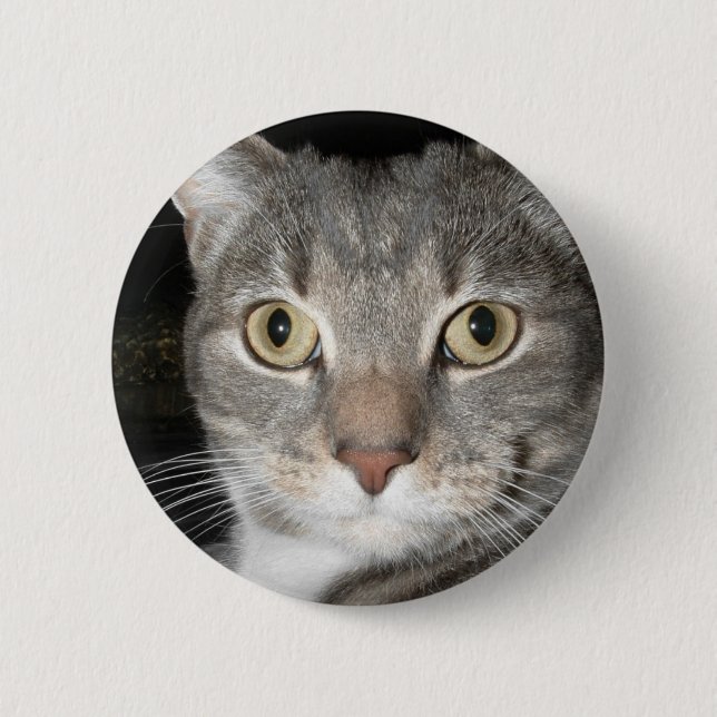 Badge Rond 5 Cm Bouton de Kitty (Devant)