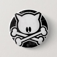 Bouton de Kitty de crâne