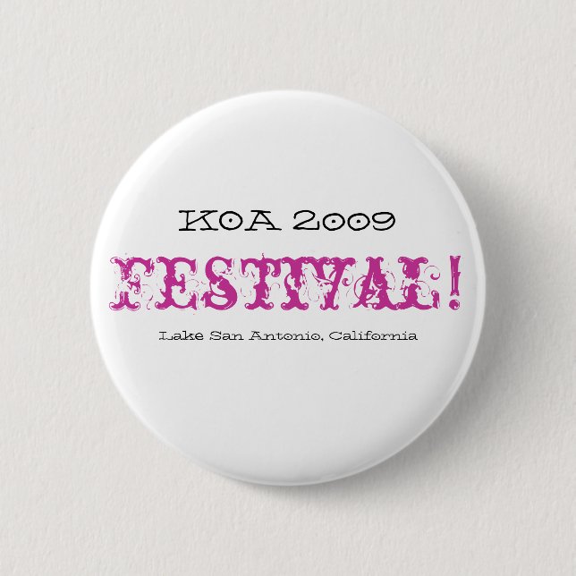 Badge Rond 5 Cm Bouton de KOA 2009 (Devant)
