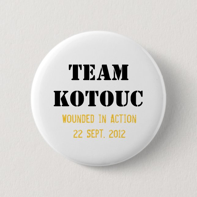 Badge Rond 5 Cm Bouton de Kotouc d'équipe (Devant)