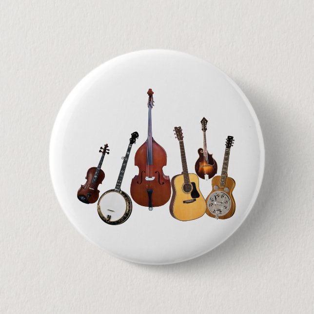 Badge Rond 5 Cm BOUTON de la bande 6-Piece (Devant)