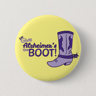 Badge Rond 5 Cm Bouton de la botte d'Alzheimer