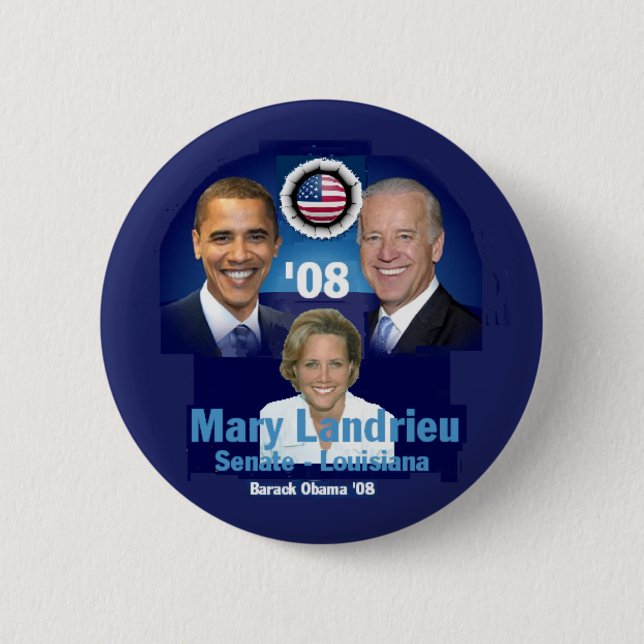 Badge Rond 5 Cm Bouton de LA de Landrieu (Devant)