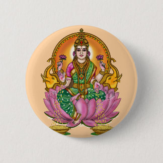 Badge Rond 5 Cm Bouton de la déesse Lakshmi