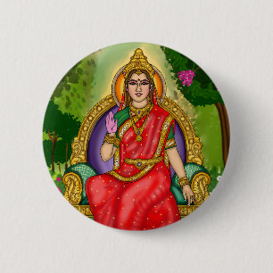 Badge Rond 5 Cm Bouton de la déesse Sita
