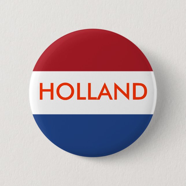 Badge Rond 5 Cm Bouton de la Hollande (Devant)