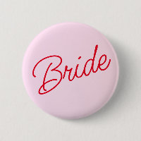 Bouton de la mariée minimale rose pastel
