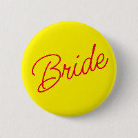 Bouton de la mariée rouge jaune