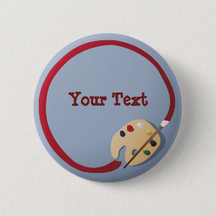 Badge Rond 5 Cm Bouton de la palette de l'artiste
