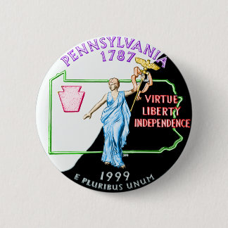Badge Rond 5 Cm Bouton de la Pennsylvanie