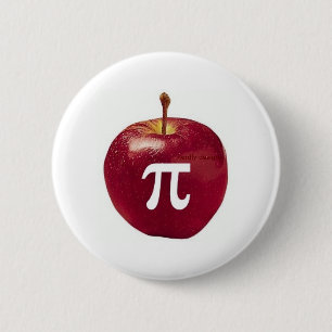 Badge Rond 5 Cm bouton de la pomme pi