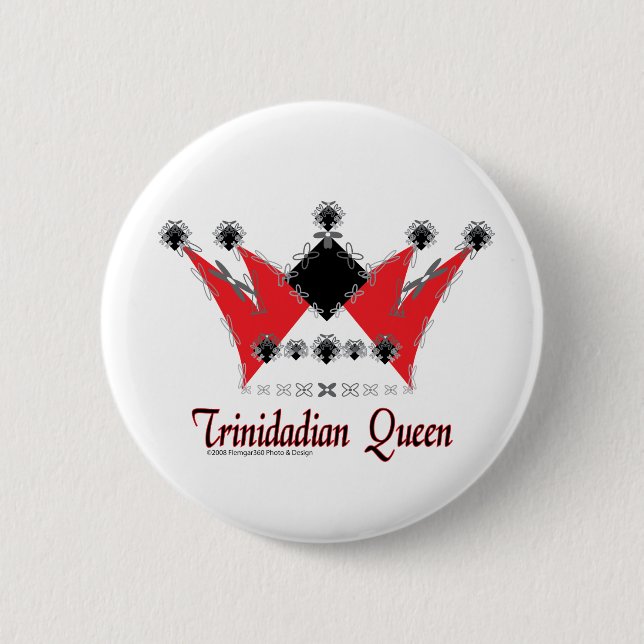 Badge Rond 5 Cm Bouton de la Reine de Trini (Devant)