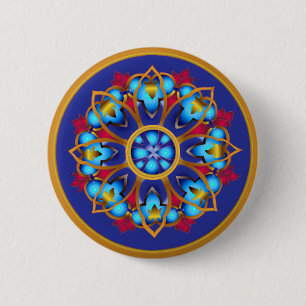 Badge Rond 5 Cm Bouton de la roue de l'empereur
