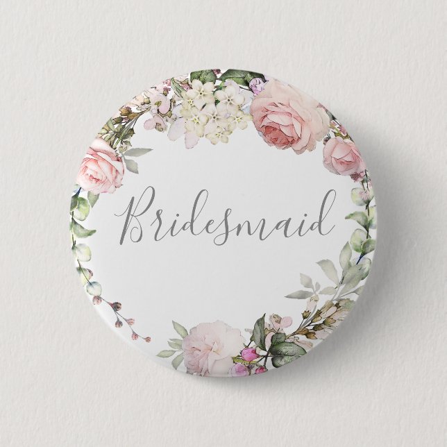Badge Rond 5 Cm Bouton de la servante du printemps (Devant)