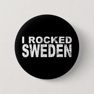 Badge Rond 5 Cm Bouton de la Suède