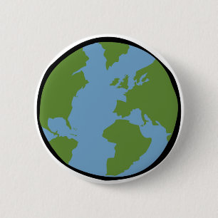 Badge Rond 5 Cm Bouton de la terre