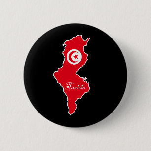 Badge Rond 5 Cm Bouton de la Tunisie