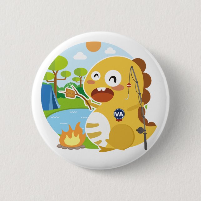 Badge Rond 5 Cm Bouton de la Virginie VIPKID (Devant)