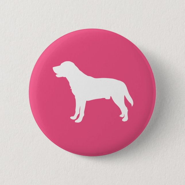 Badge Rond 5 Cm Bouton de Labrador (Devant)