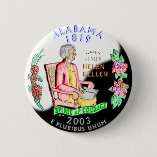 Badge Rond 5 Cm Bouton de l'Alabama