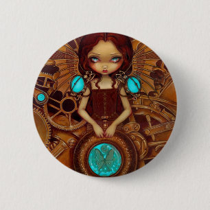 Badge Rond 5 Cm "Bouton de l'ange I mécanique"