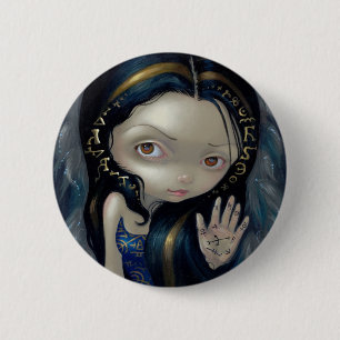 Badge Rond 5 Cm "Bouton de l'ange V alchimique"