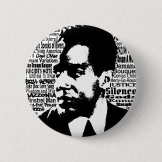 Badge Rond 5 Cm Bouton de Langston Hughes