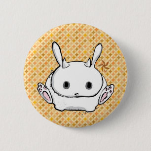 Badge Rond 5 Cm Bouton de lapin