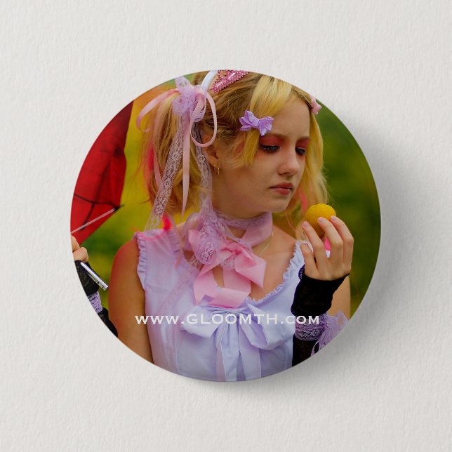 Badge Rond 5 Cm Bouton de lapin de Gloomth Harajuku (Devant)