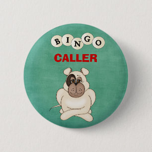 Badge Rond 5 Cm Bouton de l'appelant de Bingo