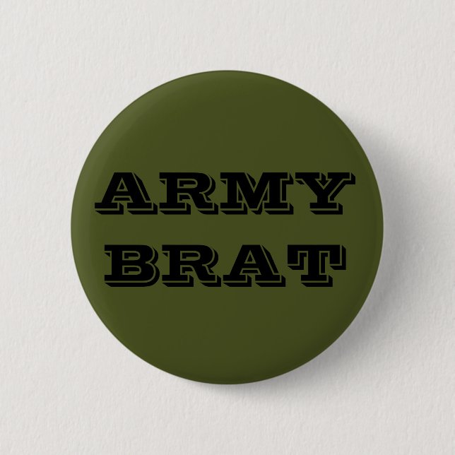 Badge Rond 5 Cm Bouton de l'armée (Devant)