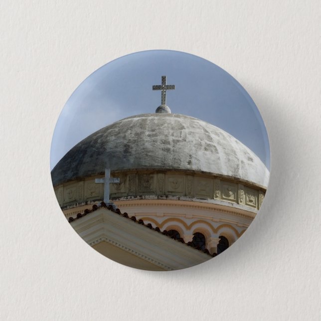 Badge Rond 5 Cm Bouton de l'église (Devant)