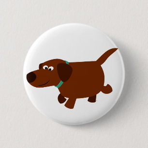 Badge Rond 5 Cm Bouton de lessive au chocolat au labrador